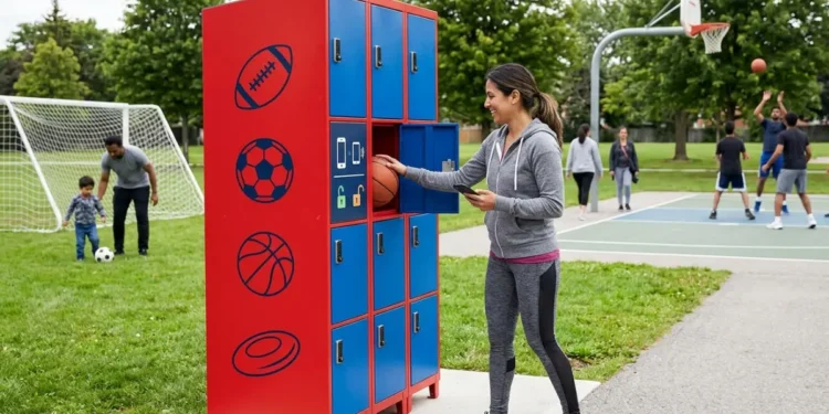 Brampton free sports equipment lockers